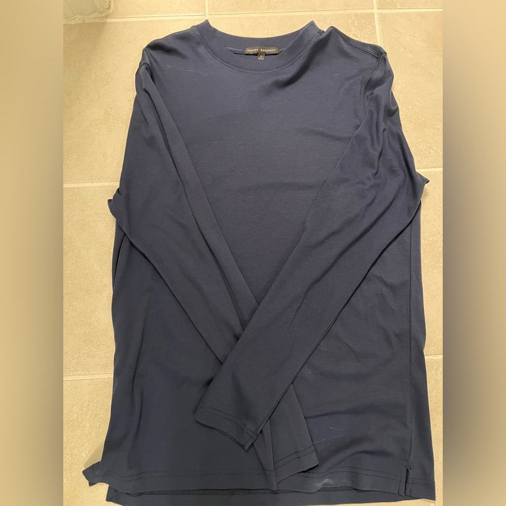“Blue Night” Navy Robert Barakett long sleeve shirt size large. Worn once